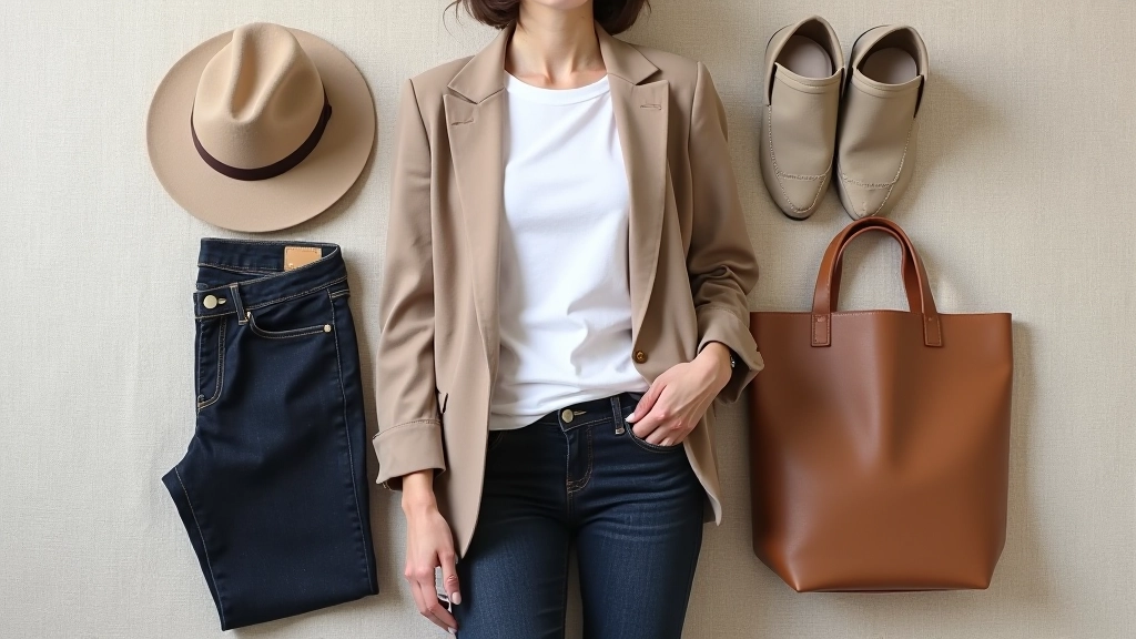 Capsule wardrobe planning session